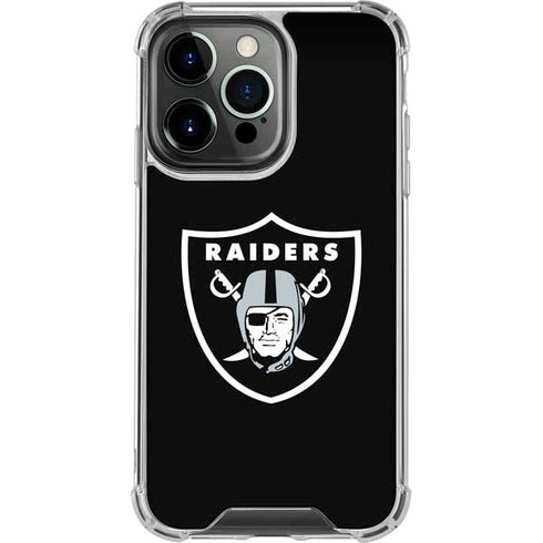 NFL Las Vegas Raiders Large Logo iPhone 16 Pro Clear Case